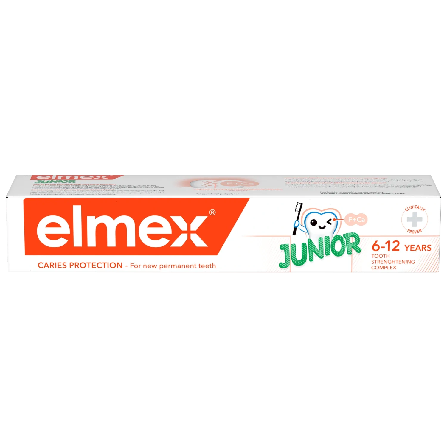 RADA SP.J.A.RUTKOWSKI Elmex Junior, pasta do zębów dla dzieci 6-12 lat, 75 ml — Składniki i ocena