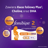 Femibion 2 Ciąża, suplement diety dla kobiet w ciąży od 13 do 40 tygodnia, zawiera Kwas Foliowy Plus, cholinę, DHA, opakowanie na 4 tygodnie, 28 tabletek i 28 kapsułek