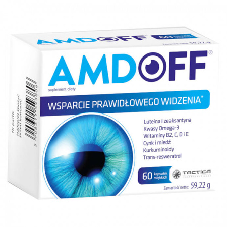 AMDOFF, poprawa wzroku, 60KAPSUŁEK