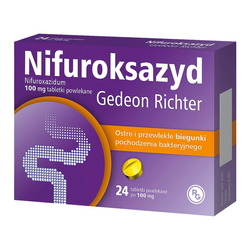Nifuroksazyd Gedeon Richter 100 mg 24 tabletki