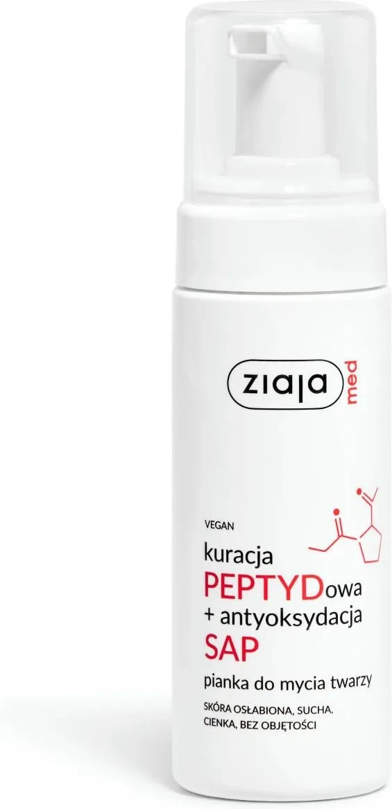 ZIAJA LTD. Z.P.L. SP. Z O.O. Ziaja Med kuracja peptydowa, pianka do mycia twarzy, 150 ml