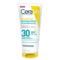 CeraVe Niewidoczny balsam przeciwsłoneczny do twarzy i ciała SPF30, 75 ml
