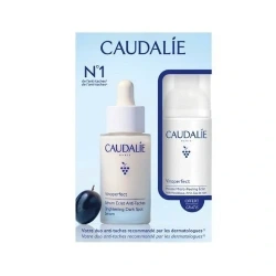 Caudalie Vinoperfect, Zestaw serum rozjaśniające przebarwienia 30ml + pianka mikropeelingująca 50ml 